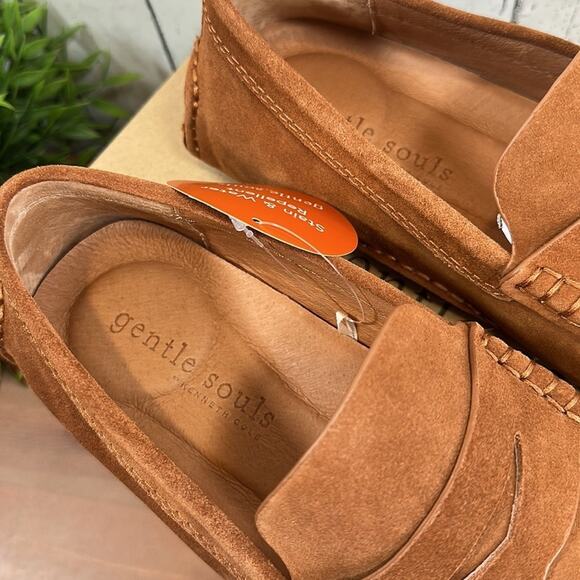 Gentle Souls Mateo Suede Driver Penny Loafer Size 8.5 - Picture 4 of 12